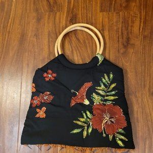 NWT Tropical Floral Handbag Bird of Paradise